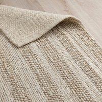 Industville Exton Hand Woven Jute Rug - Cream | Size: 120 cm x 180 cm