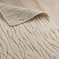 Industville Airth Hand Loom Wool Rug - Cream | Size: 170 cm x 240 cm