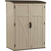 Rowlinsons Aston Large Storage Cabinet - Resin - L83 x W135 x H182 cm - Sand in Light Sand