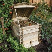 Rowlinsons Beehive Composter - L74 x W74 x H80 cm in Brown
