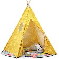 H&O Direct Indian Tent Indoor Play House for Kids in Yellow
