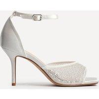 Linzi Women's Encanta Bridal Ivory Diamante Heels in White | Size: 6-Standard Fit