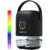 MONHOUSE 1000ml Electric Dehumidifier - Quiet Touch Screen Auto Shut Off in Black
