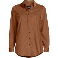 Lands' End Women's Long Sleeve Cord Shirt in Brown | Size: 10-12