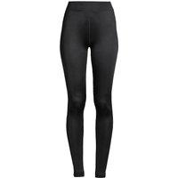 Lands' End Women's Plus Lightweight Silk Interlock Long Johns in Black | Size: 28-30