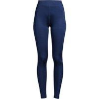 Lands' End Women's Plus Lightweight Silk Interlock Long Johns in Navy | Size: 20-22