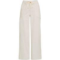 Lands' End Women's Petite Relaxed Straight Leg Herringbone Chinos in Light Stone | Size: 12