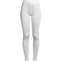 Lands' End Women's Petite Lightweight Silk Interlock Long Johns in Ivory | Size: 8