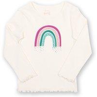 Kite Girl's Stardust T-Shirt in Cream | Size: 18-24 m