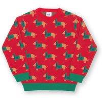 Kite Boy's Daxie Dog Jumper in Red | Size: 6 Years