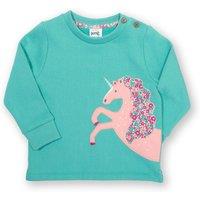 Kite Girl's Merhorse Sweatshirt in Blue | Size: 3-6 m