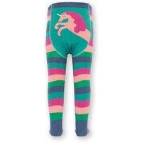 Kite Girl's Stripy Tights Teal | Size: 6-8 Years