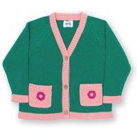 Kite Girl's Folksy Cardi in Green | Size: 18-24 m