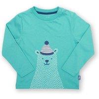 Kite Boy's Hello Bear T-Shirt in Blue | Size: 9-12 m