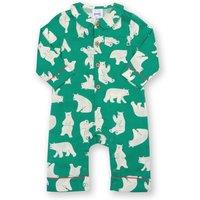 Kite Baby Hello Bear All-In-One Pyjamas in Green | Size: 6-9 m