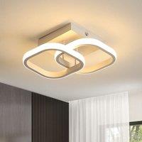 COMELY LED Ceiling Light, 22W Modern Square Living Room Ceiling Lights, White