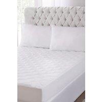 BHS Bamboo Mattress Protector in White | Size: King