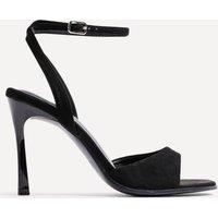 Linzi Women's Jazz Black Faux Suede Stiletto High Heels | Size: 5-Standard Fit