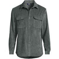 Lands' End Men's Corduroy Shirt in Dark Grey | Size: Medium
