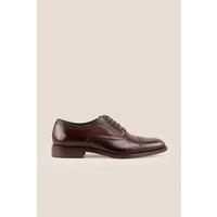 Oswin Hyde Men's Creed Leather Lace Up Brogues in Brown | Size: 8