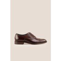 Oswin Hyde Men's Creed Leather Lace Up Brogues in Brown | Size: 11