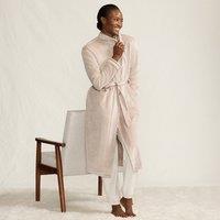Lands' End Women's Plus Velvet Dressing Gown in Rose | Size: 8