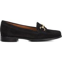 Dune London Women's Wide Fit 'Glenny' Loafers in Black | Size: 6