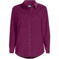 Lands' End Women's Petite Long Sleeve Cord Shirt in Plum | Size: 8