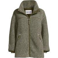 Lands' End Women's Borg Fleece Jacket in Green | Size: 14-16