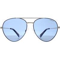 Aviator Gold Blue Polarized PLD 6055/S