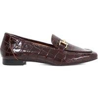 Dune London Women's 'Grained' Leather Loafers in Burgundy | Size: 4