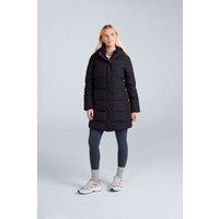 Animal Women's 'Ivy' Water Resistant Warm & Cosy Downproof Lining Down Longline Coat in Jet Black | Size: 18