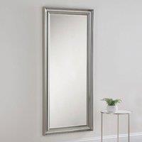 Yearn Mirrors Yearn Scooped Silvery Champagne Full Length Mirror 168.5x77cm in Silver | Size: 168.5x77 cm