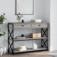 Berkfield Home Console Table Grey Sonoma 100x28x75 cm Engineered Wood | Size: 100 x 28 x 75 cm