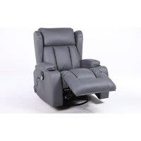 SquareBoxx Constantine 10-in-1 Massage Armchair Recliner in Grey
