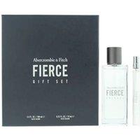 Abercrombie and Ferguson Men's ABERCROMBIE & FITCH FIERCE EDC-S 100ML + 10ML in Clear