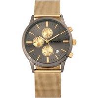 Breed Men's Espinosa Chronograph Mesh-Bracelet Watch with Date in Gold
