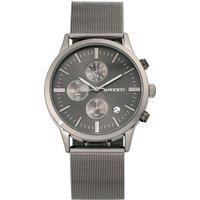 Breed Men's Espinosa Chronograph Mesh-Bracelet Watch with Date in Black