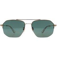 Police Men's Square Shiny Rose Gold Green SPLN39 Champ 10