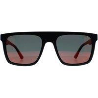 Police Men's Square Matte Black Red Mirror SPLF61 Beyond Lite 2
