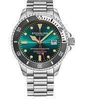 STHRLING Original Men's Depthmaster Heritage 42mm Swiss Quartz Dive Watch in Teal