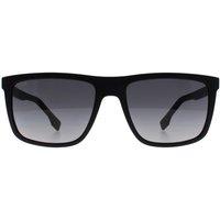 Hugo Boss Men's Rectangle Matte Black Dark Grey Gradient BOSS 1699/S