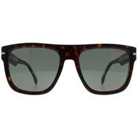 Carrera Men's Rectangle Dark Havana Green 340/S in Brown