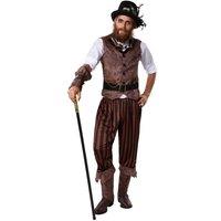 tectake Men's Steampunk Adventurer Costume | Size: XL