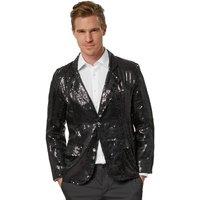tectake Men's Sequin Jacket in Black | Size: Large