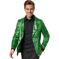 tectake Men's Sequin Jacket in Green | Size: Large