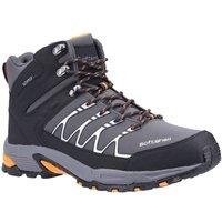 Cotswold Men's 'Abbeydale Mid' Softshell PU Hiking Boots in Grey | Size: 12