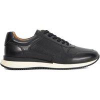 Dune London Men's 'Taz' Leather Trainers in Black | Size: 7