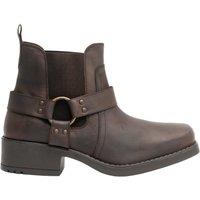 Woodland Men's Low Harley Gusset Harness Leather Boots in Brown | Size: 6