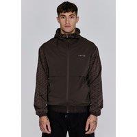 SikSilk Men's Brown AOP Windbreaker | Size: Medium